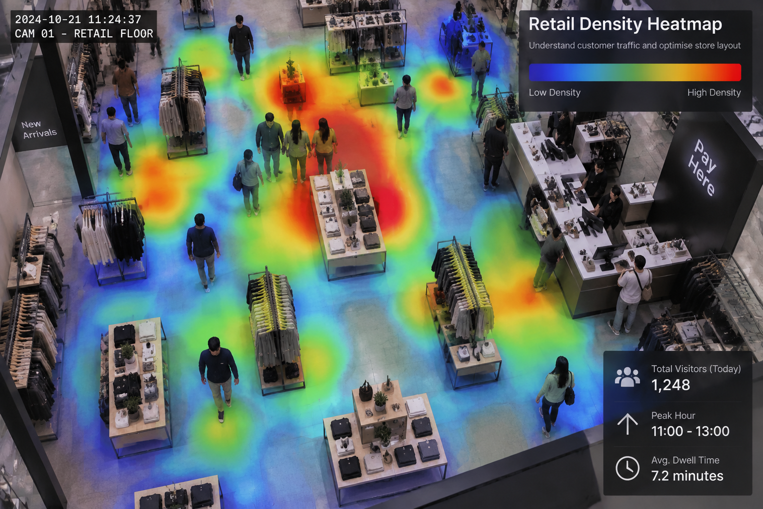 Illustration of a density heatmap use case